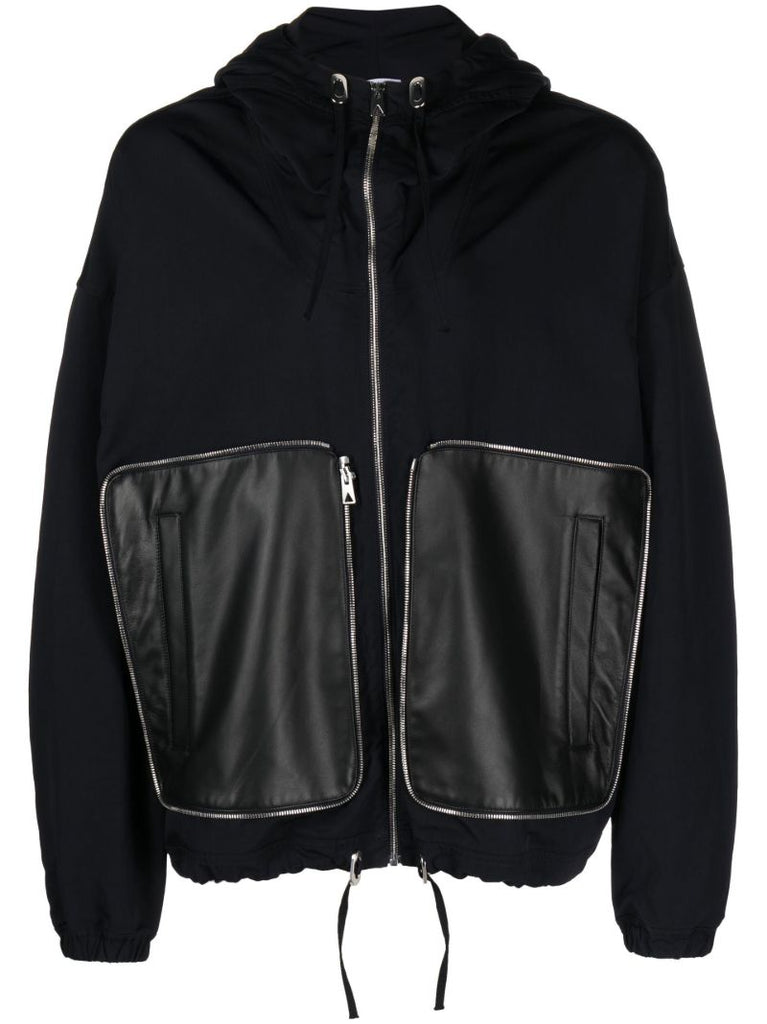 Black Packable Hooded Jacket