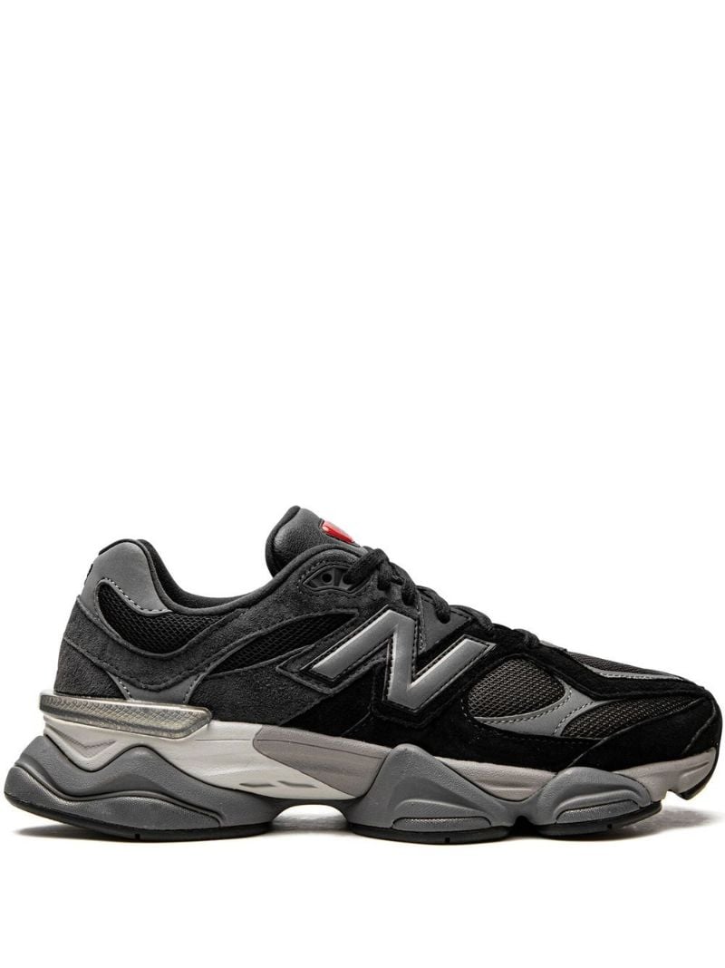 Black 9060 Panelled Low-top Sneakers