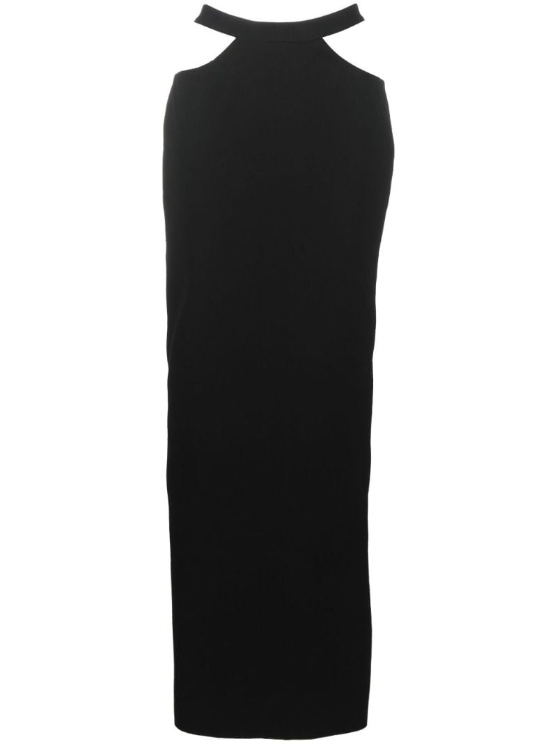 Black Cut-out Maxi Skirt