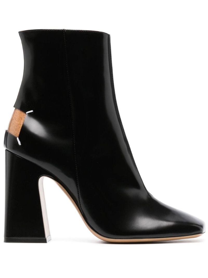 Black Leather Ankle Boots
