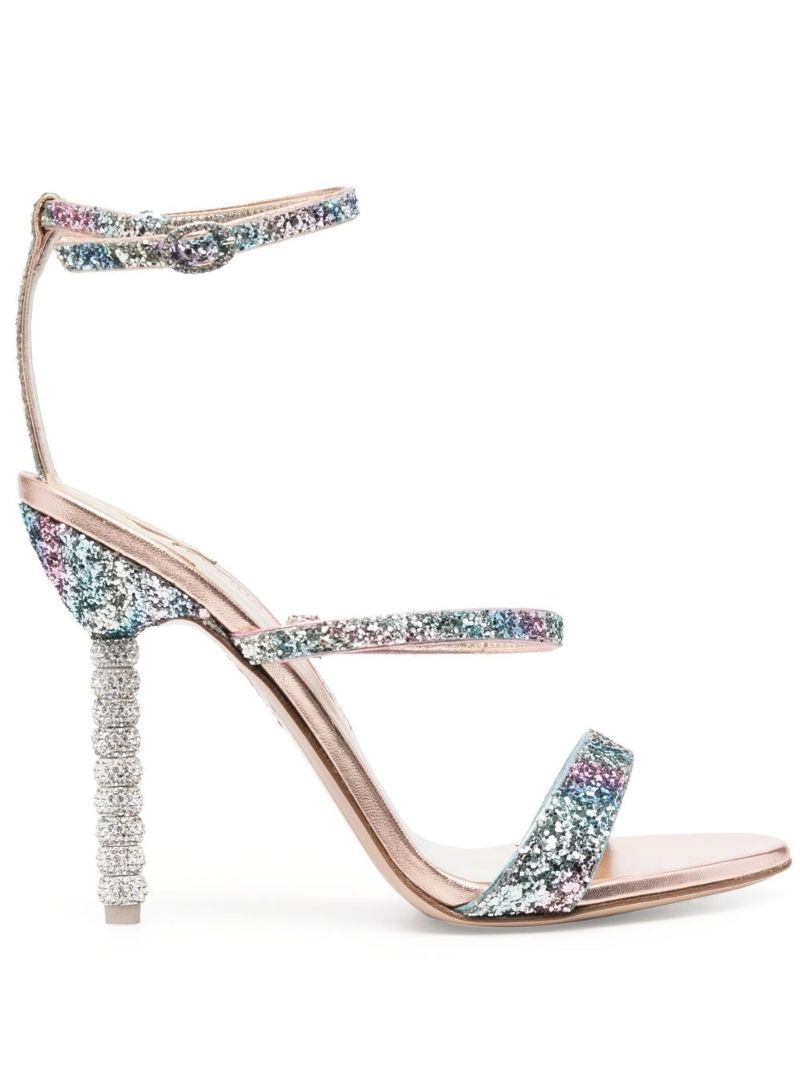 Pink Rosalind 100 Glitter Sandals