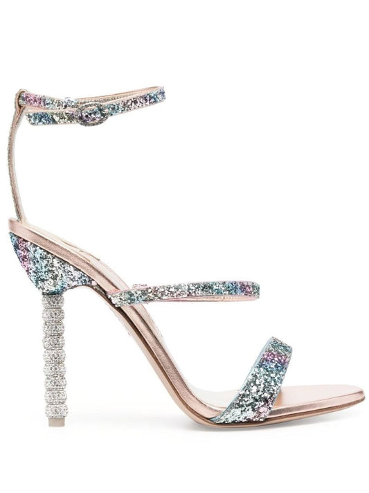 Pink Rosalind 100 Glitter Sandals