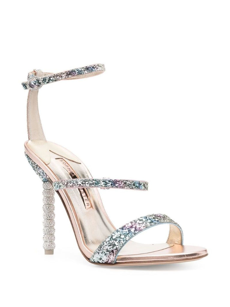Pink Rosalind 100 Glitter Sandals