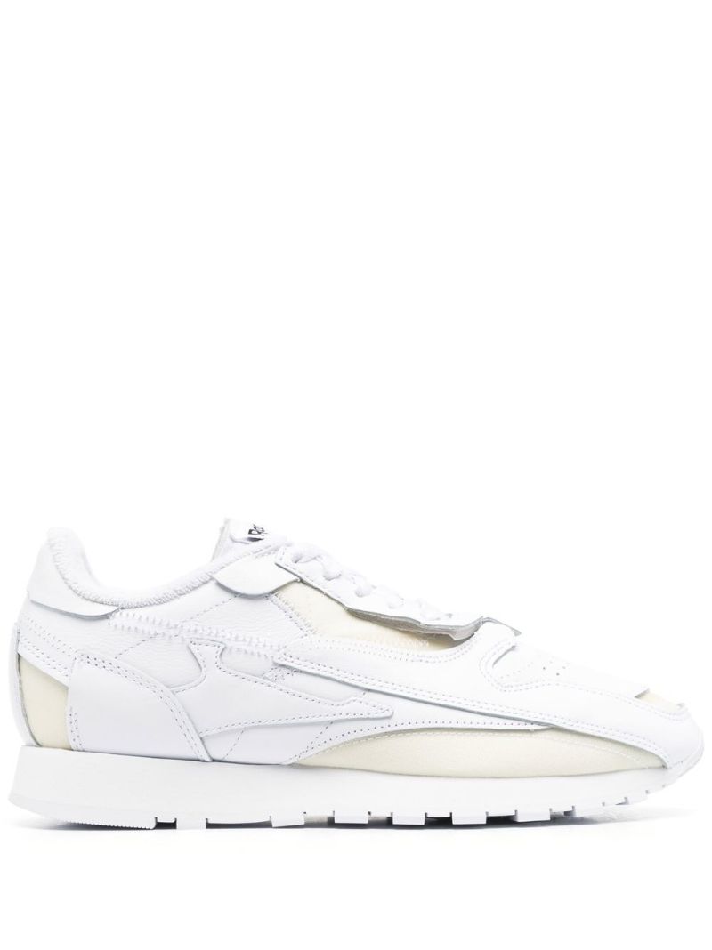 X Reebok White Leather Sneakers