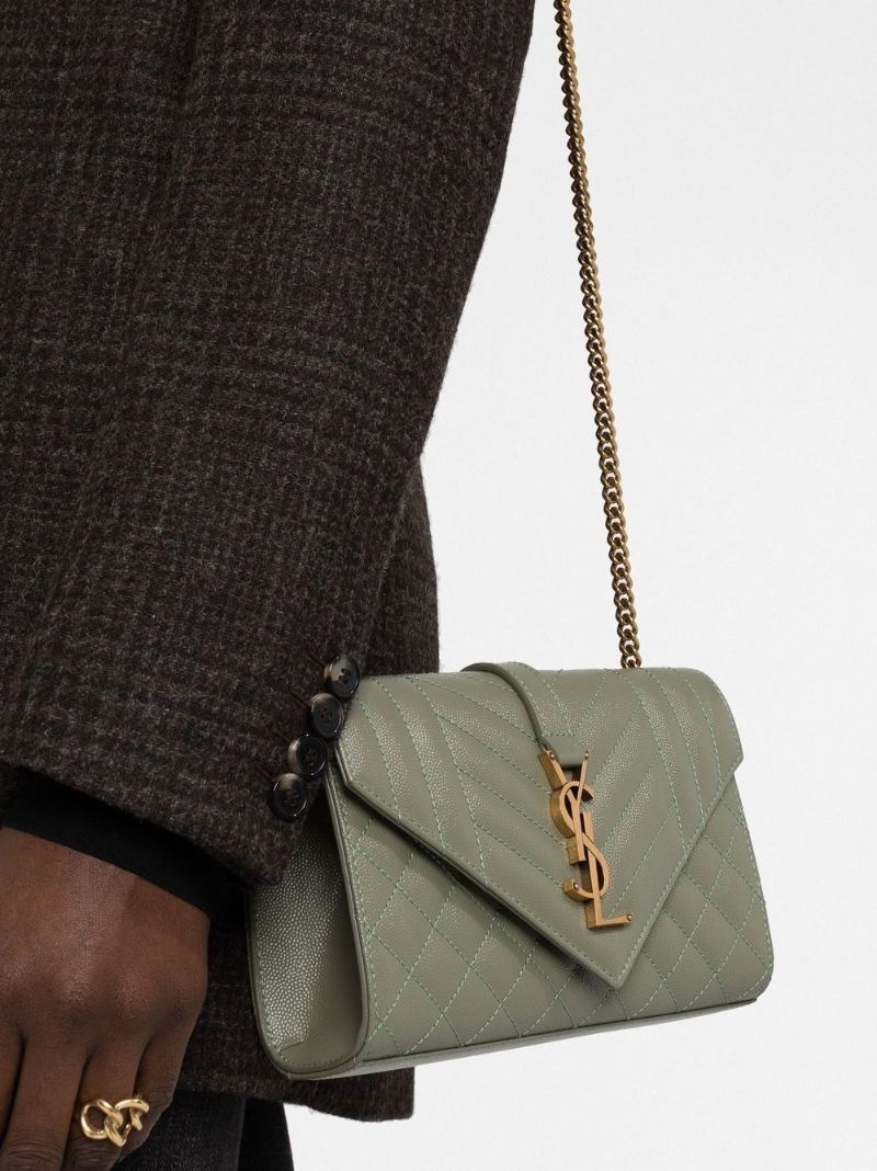 Green Small Envelope Cross Body Bag