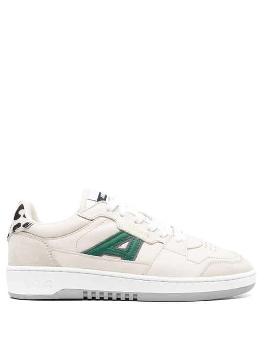 White A-dice Leather Sneakers