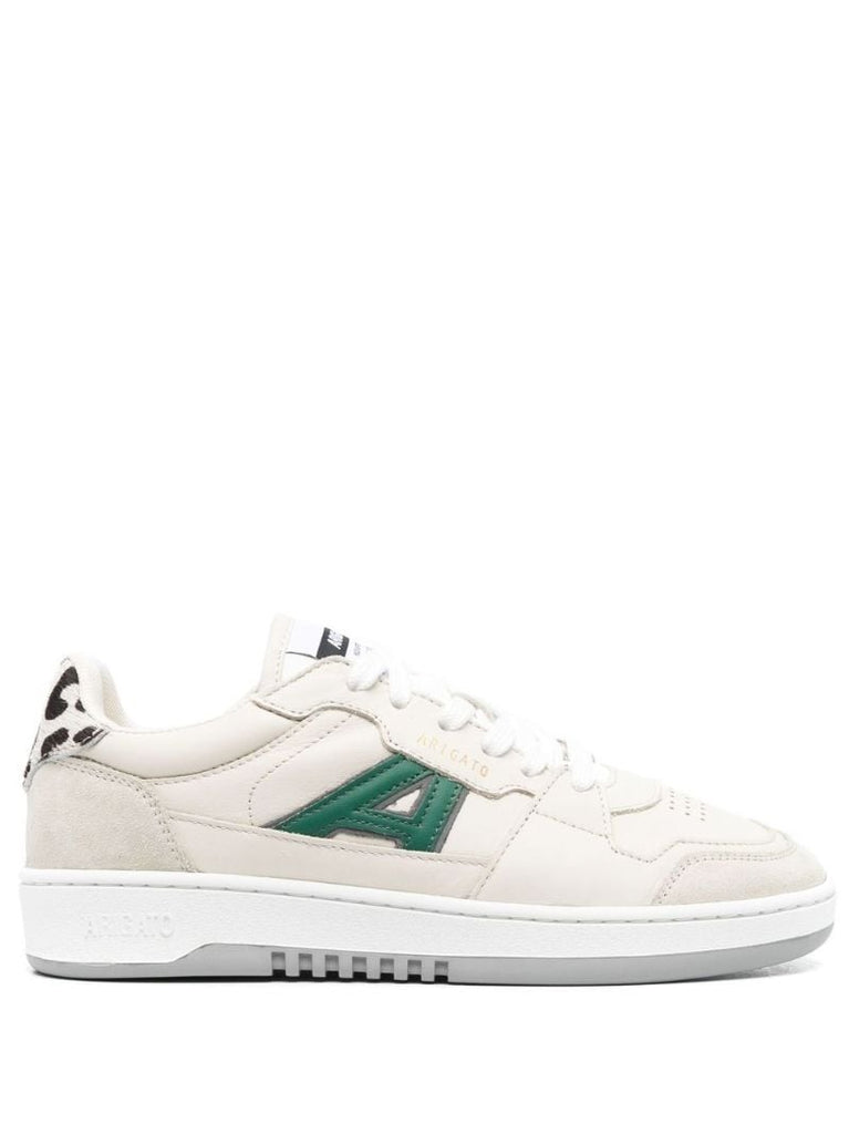 White A-dice Leather Sneakers
