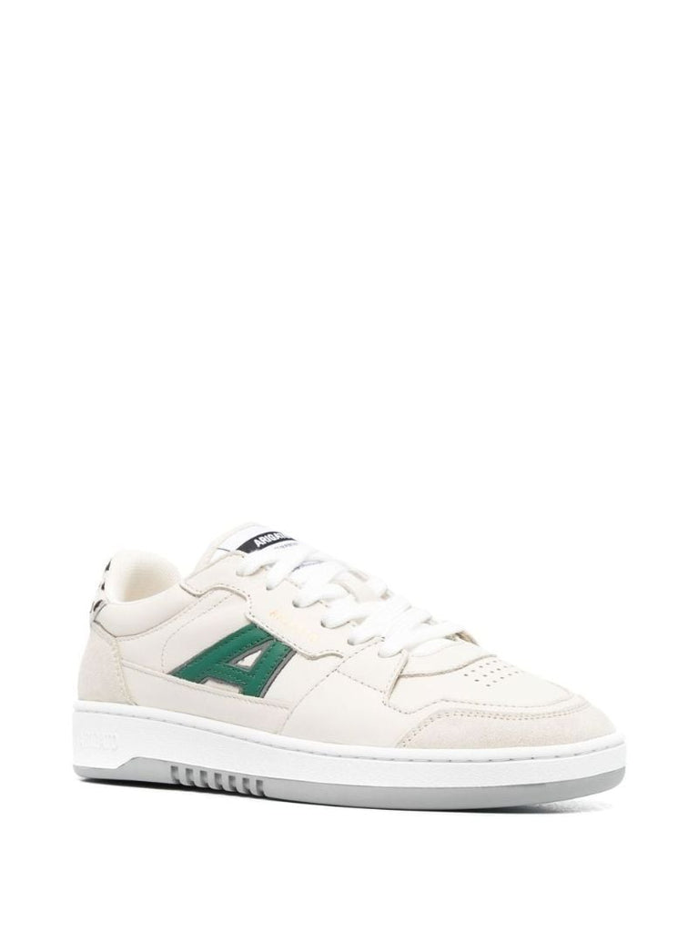 White A-dice Leather Sneakers