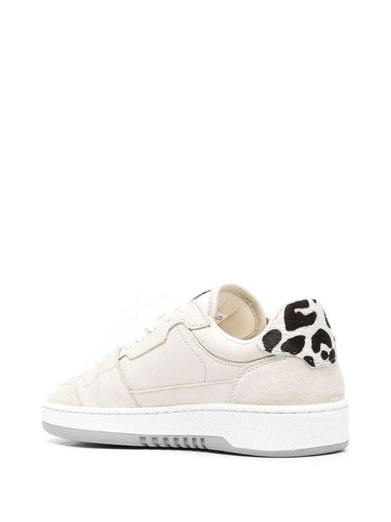 White A-dice Leather Sneakers