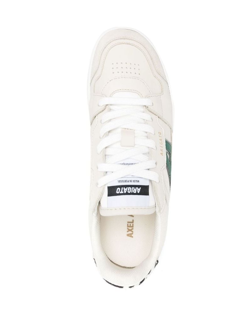 White A-dice Leather Sneakers