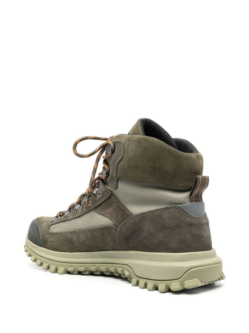 Green One Hiker Leather Ankle Boots