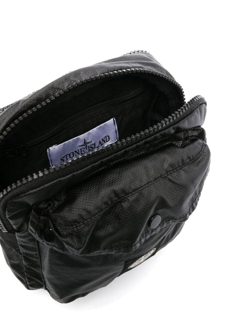 Black Pouch Messenger Bag
