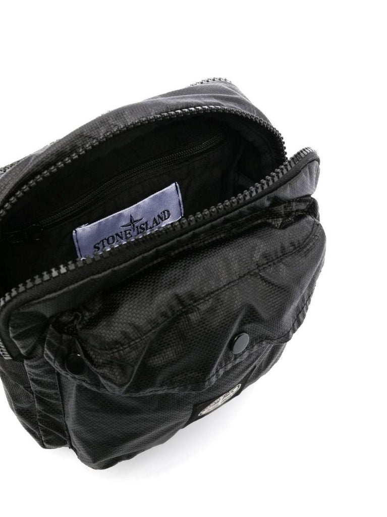 Black Pouch Messenger Bag