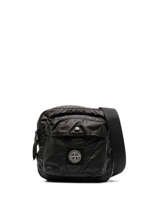 Black Pouch Messenger Bag