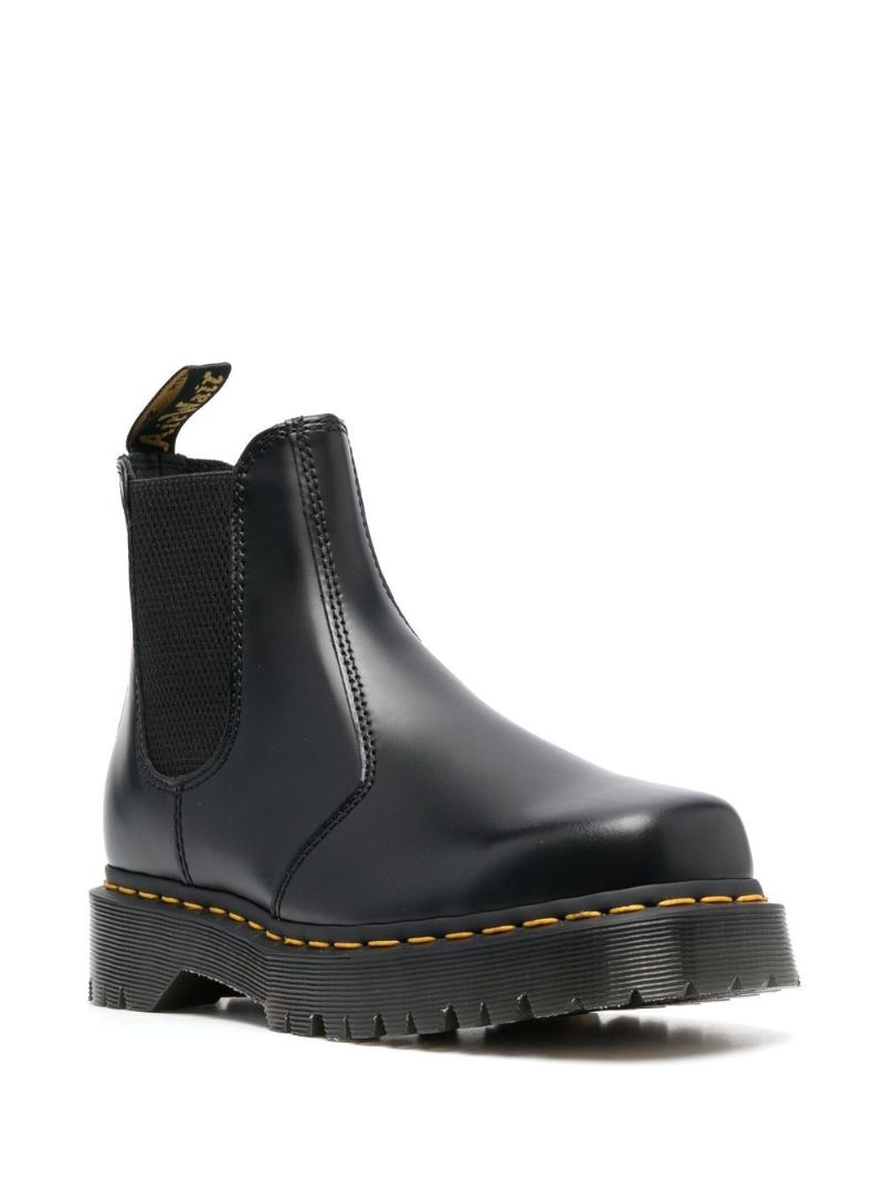 Black Bex Leather Chelsea Boots