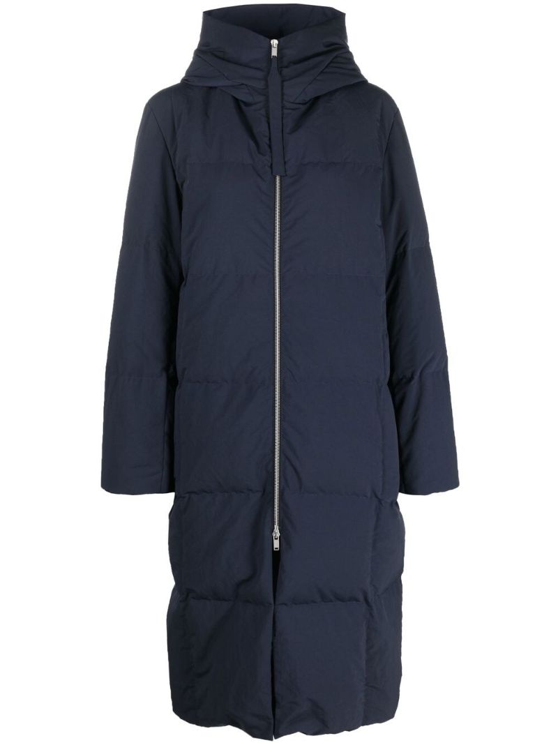 Blue Padded Hooded Coat