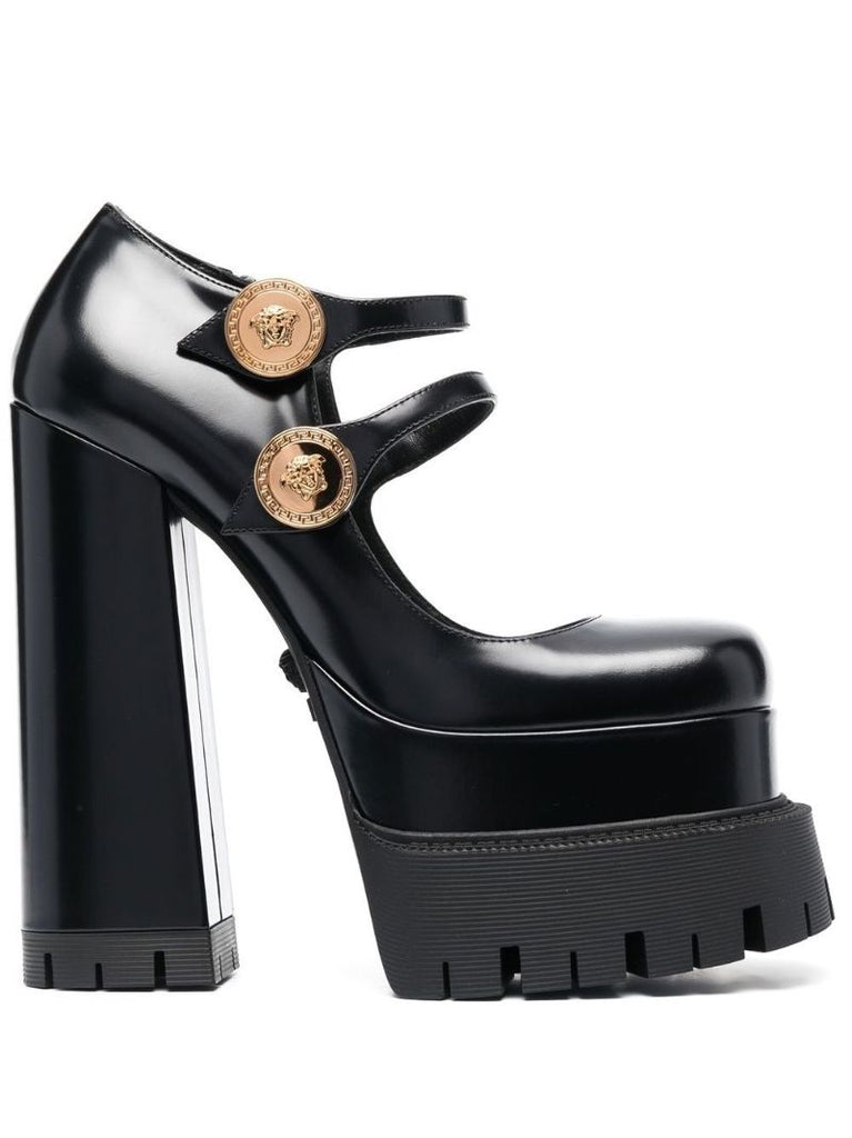 Black Medusa 170 Platform Pumps