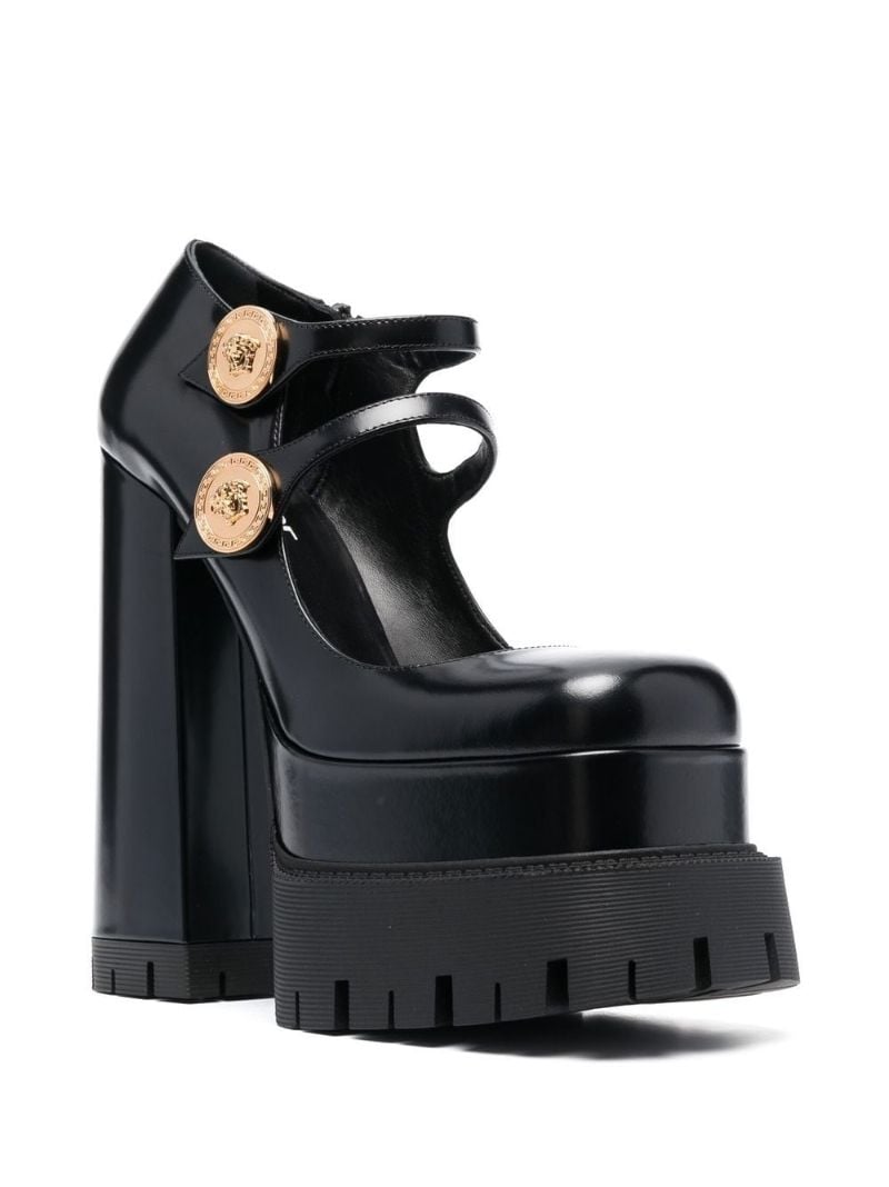 Black Medusa 170 Platform Pumps