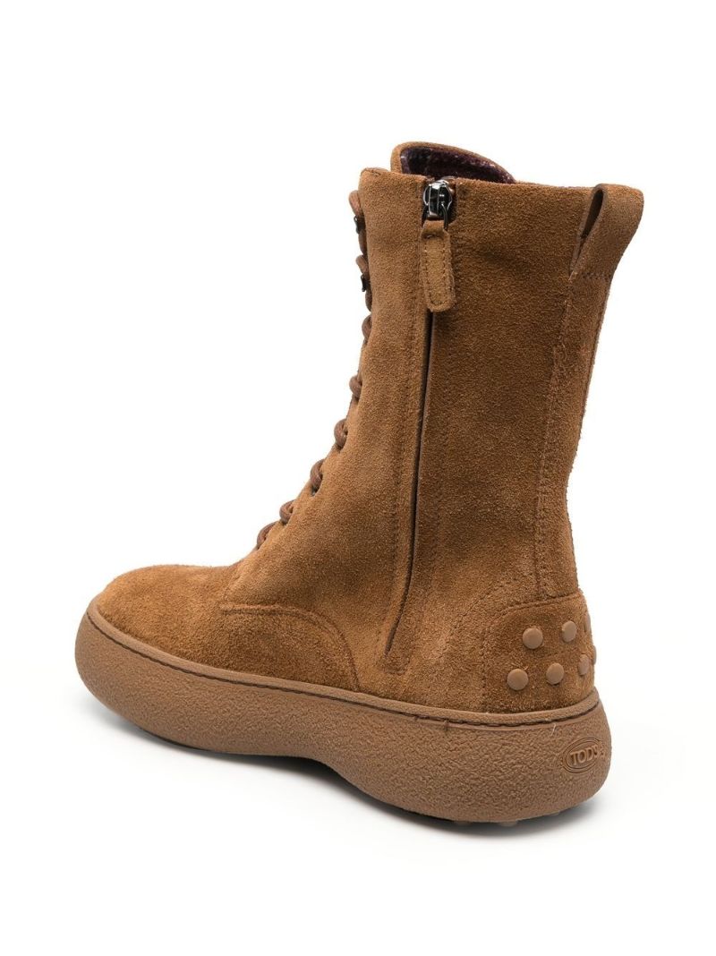 Brown W. G. Suede Lace-up Ankle Boots