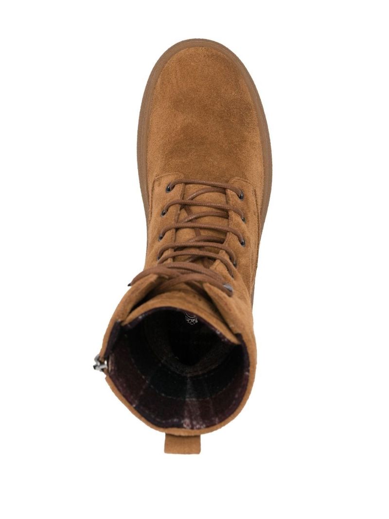 Brown W. G. Suede Lace-up Ankle Boots