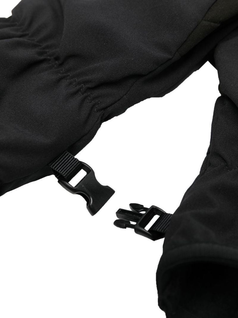 Black Logo-embroidered Gloves