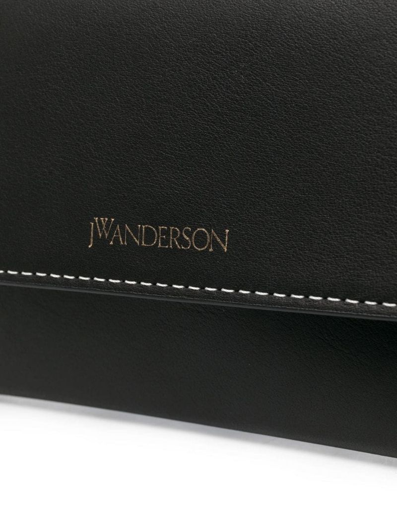 Black Leather Chain Phone Bag