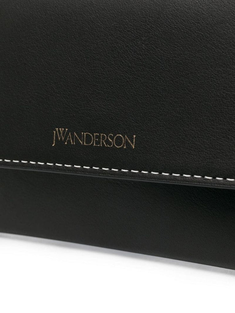 Black Leather Chain Phone Bag
