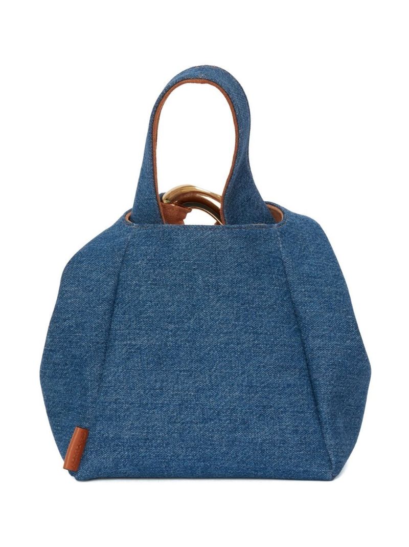 Blue Chain Link Reversible Cross Body Bag