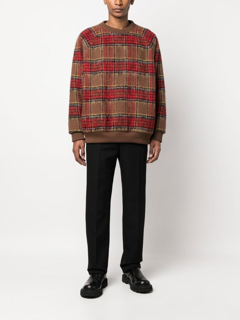 Brown Plaid Sweatshirt