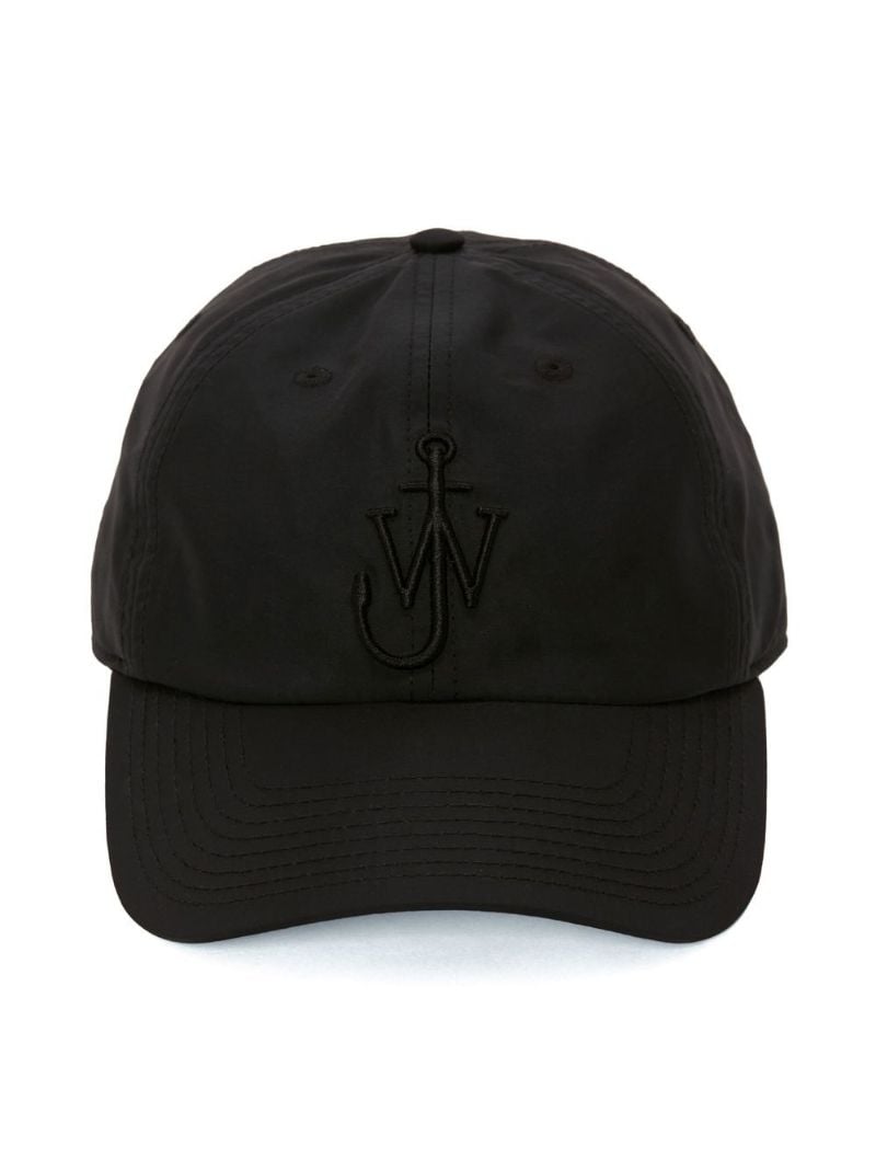 Kids Black Anchor Logo Baseball Cap