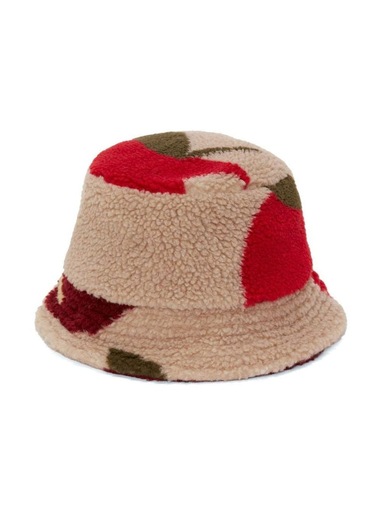 Neutral Apple-print Bucket Hat