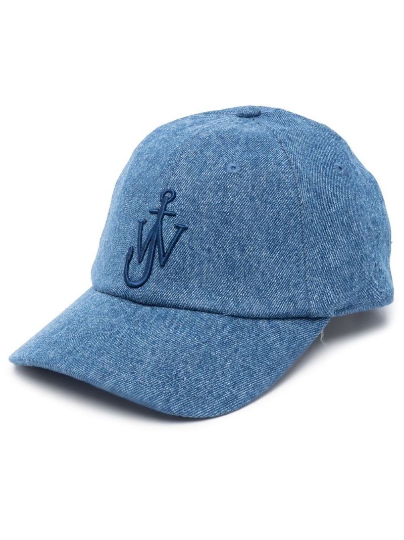 Blue Logo-embroidered Denim Cap