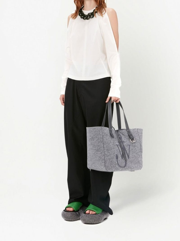 Grey Anchor Logo Tote Bag