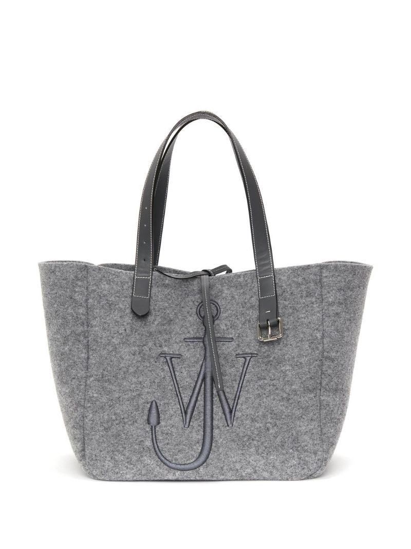 Grey Anchor Logo Tote Bag