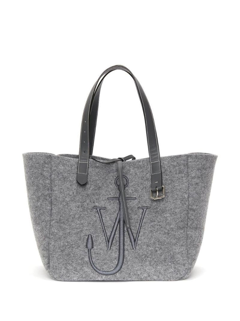 Grey Anchor Logo Tote Bag