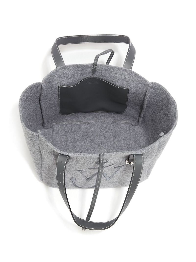 Grey Anchor Logo Tote Bag