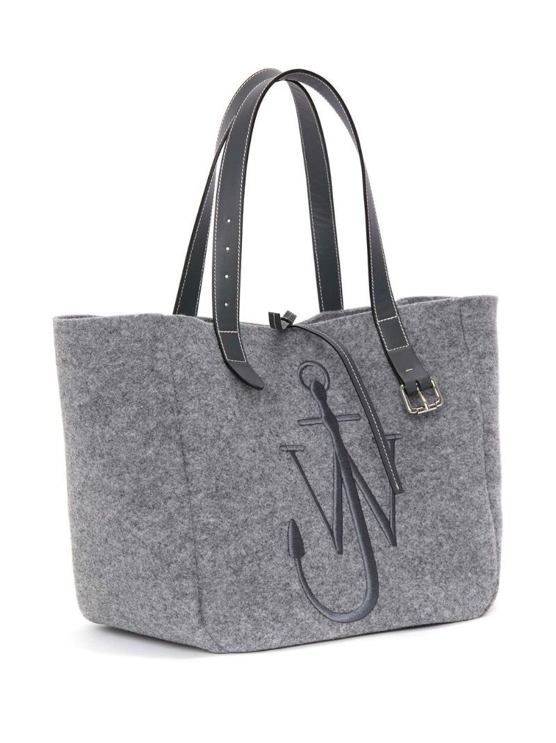 Grey Anchor Logo Tote Bag