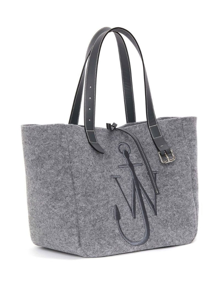 Grey Anchor Logo Tote Bag