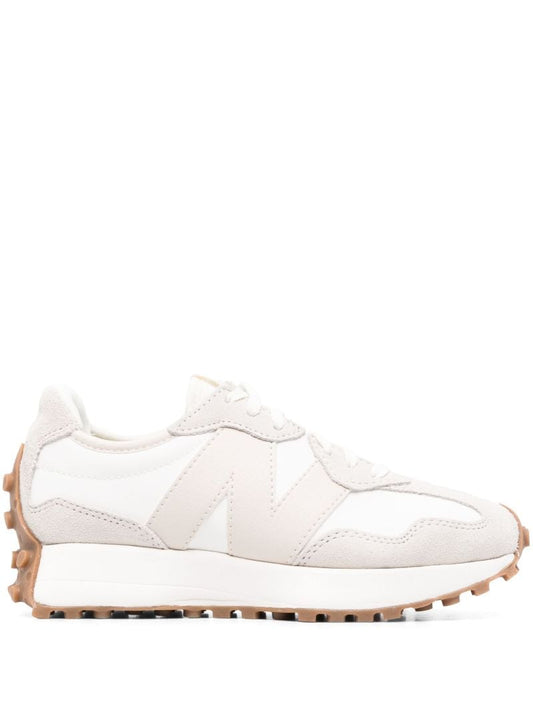 Grey 327 Panelled Low Top Sneakers