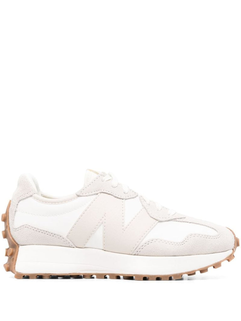Grey 327 Panelled Low Top Sneakers