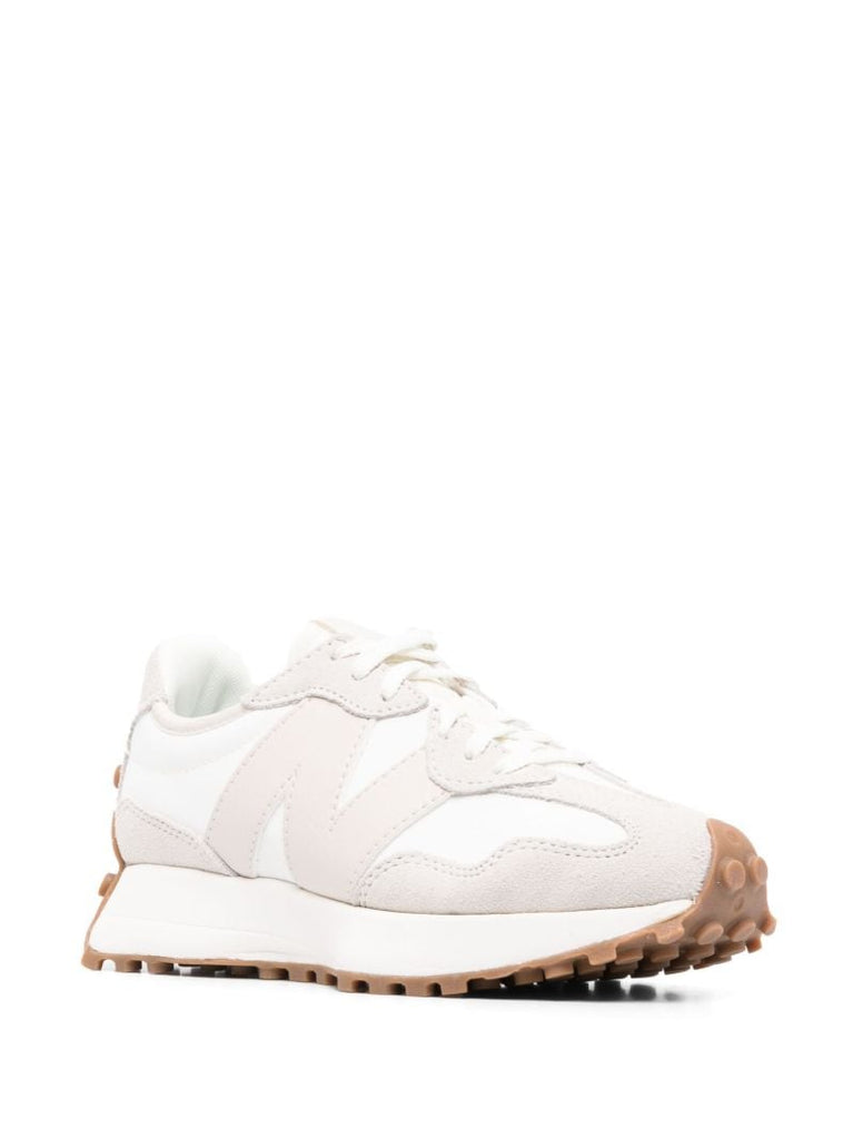 Grey 327 Panelled Low Top Sneakers