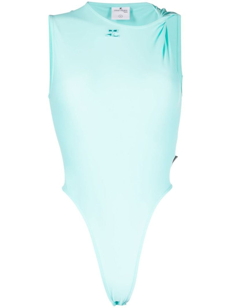 Blue Twisted Bodysuit