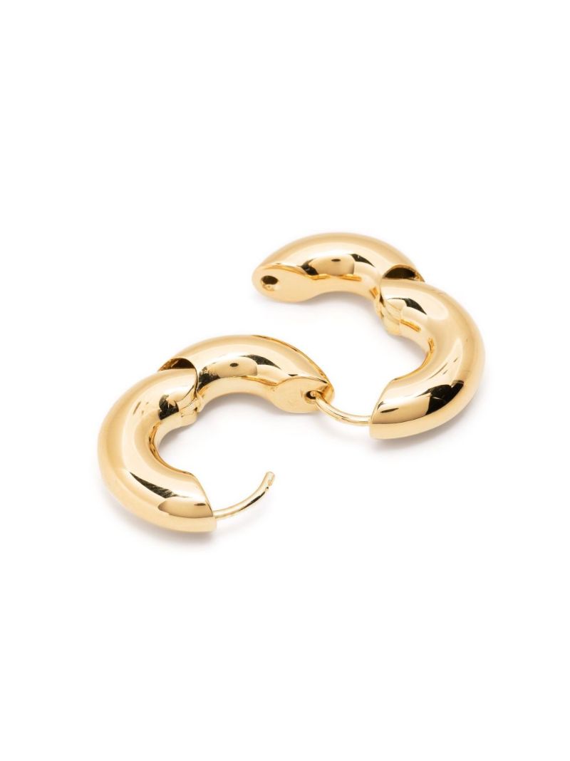 Gold-plated Medium Chunky Hoop Earrings