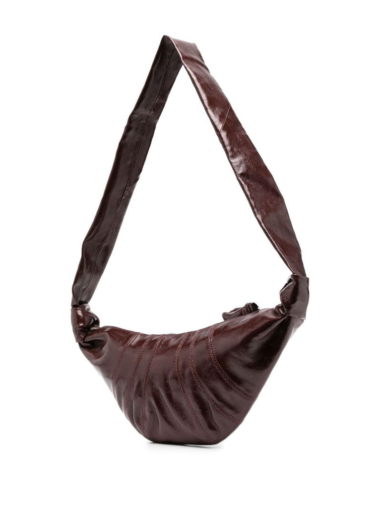 Brown Croissant Cross Body Bag