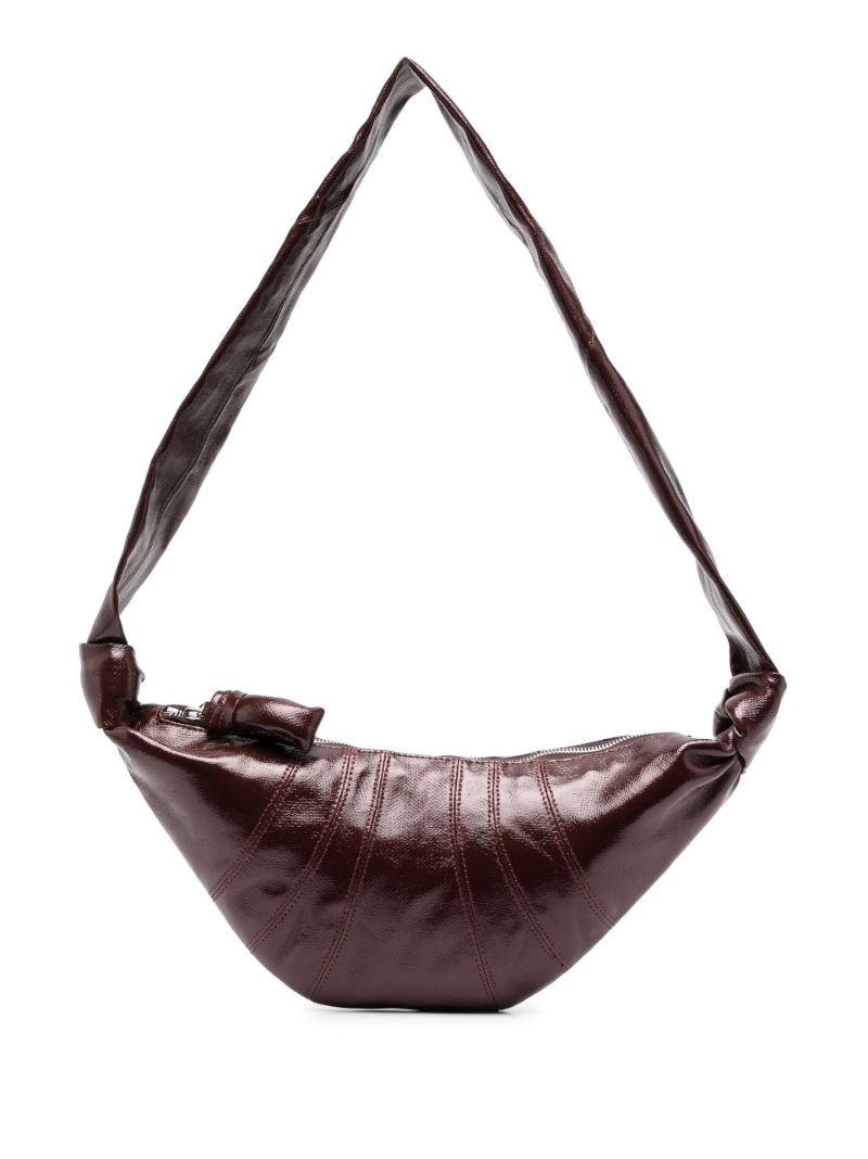 Brown Croissant Cross Body Bag