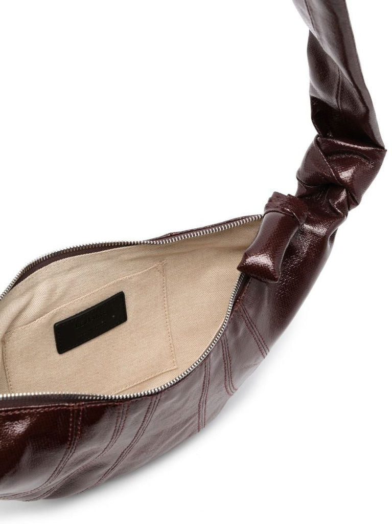 Brown Croissant Cross Body Bag