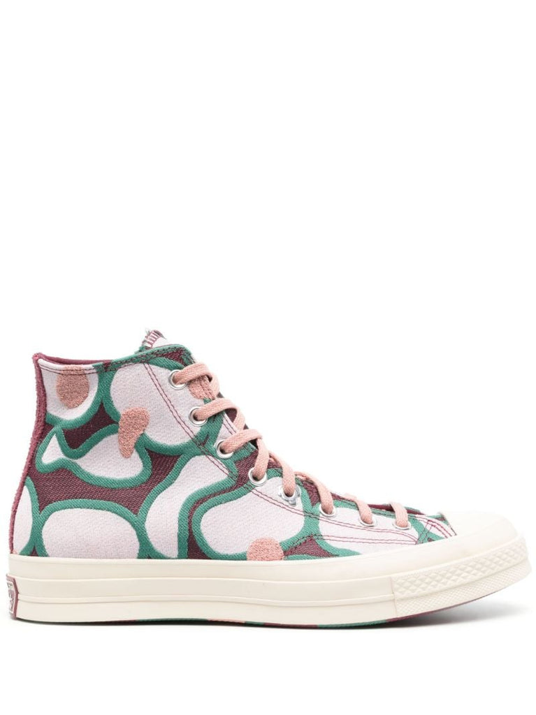 Purple Chuck 70 Pattern Pop High-top Sneakers