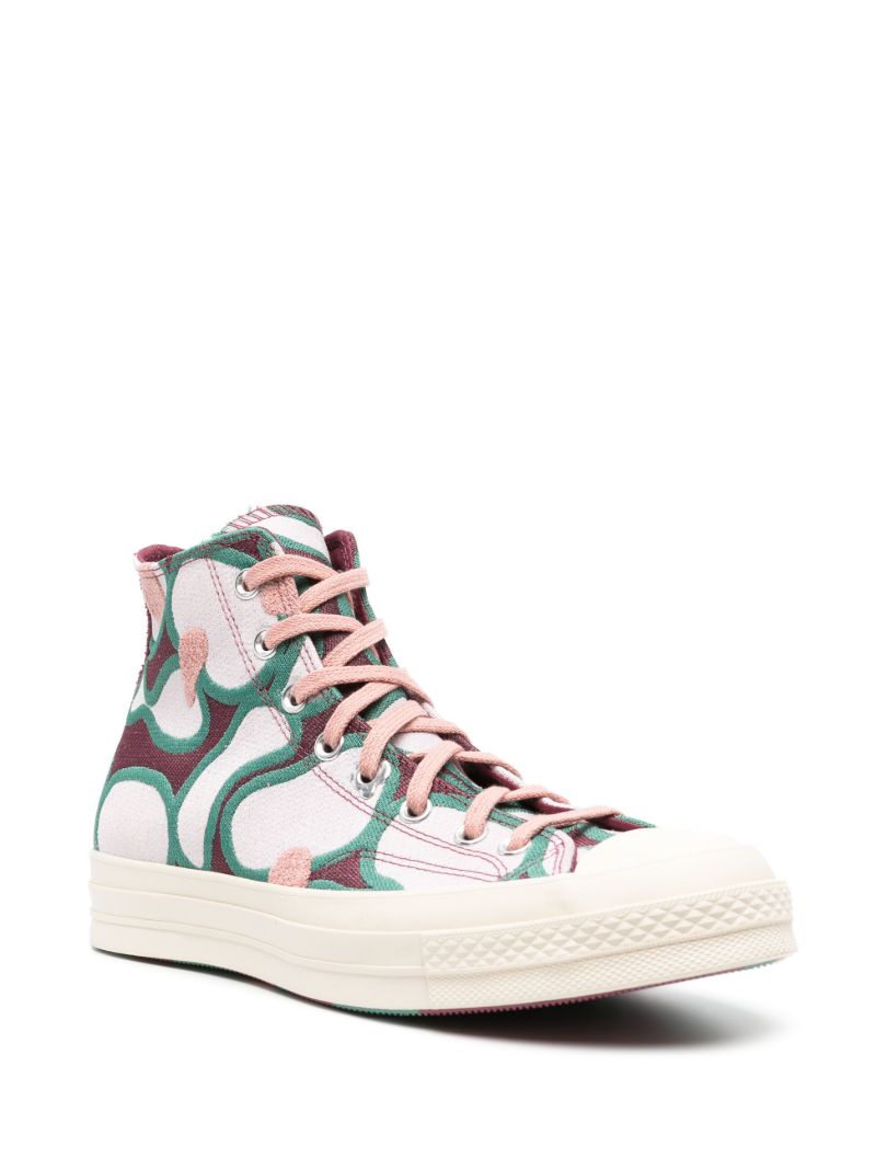 Purple Chuck 70 Pattern Pop High-top Sneakers