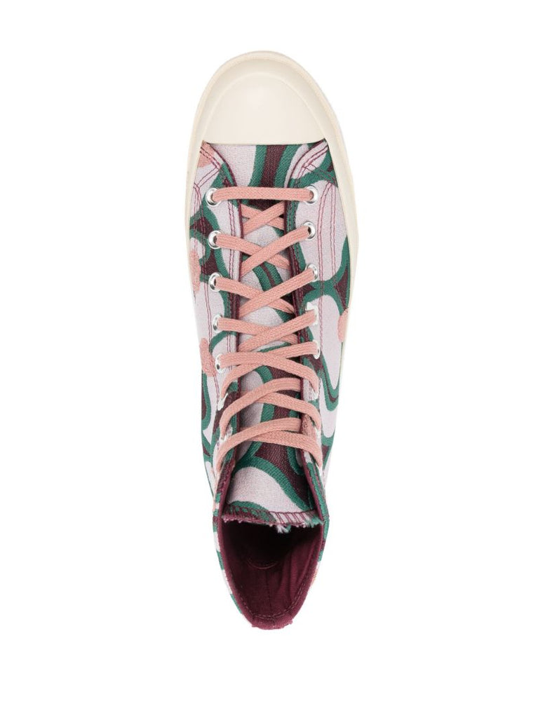Purple Chuck 70 Pattern Pop High-top Sneakers