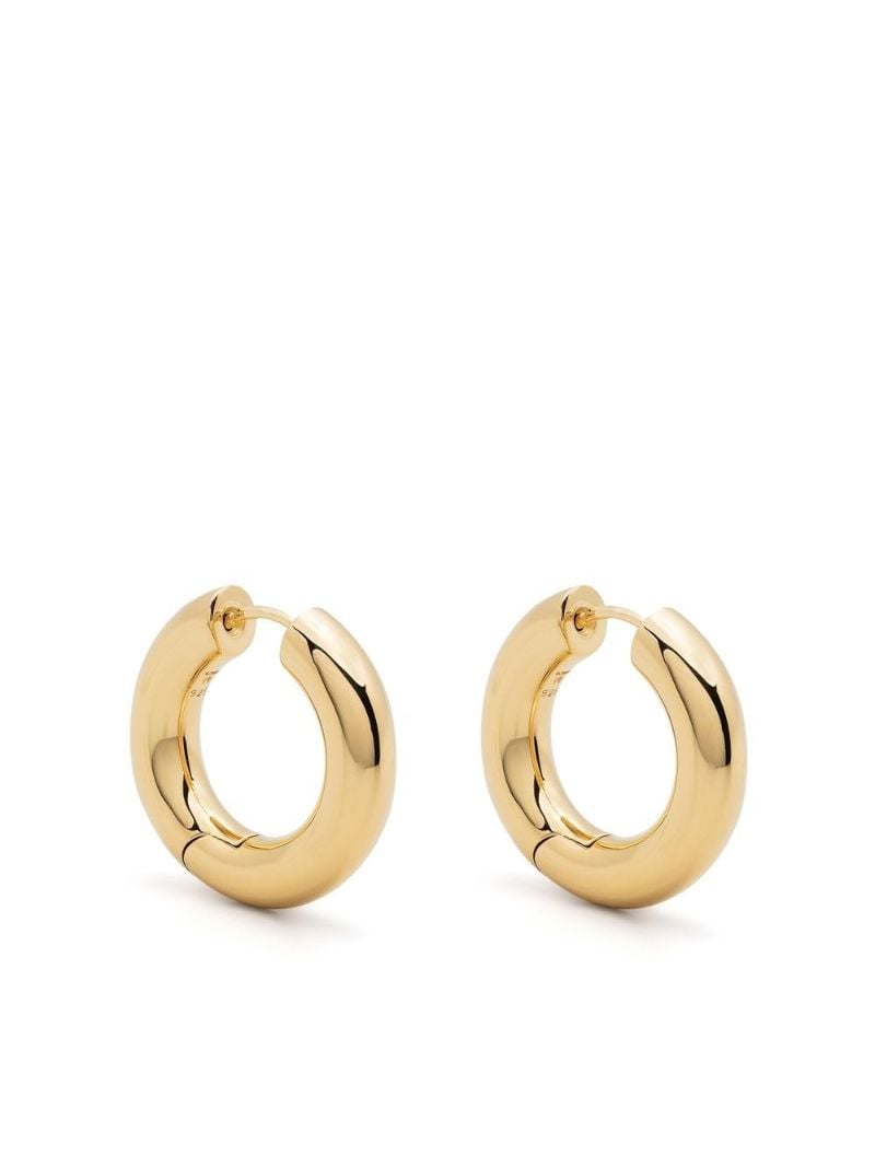 Gold-plated Chunky Hoops Medium Hoop Earrings